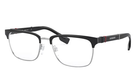 Burberry BE1348 Alba Silver/Matte Black Eyeglasses